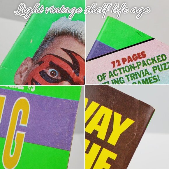 WCW Magazine 1993 Pro Wrestling Puzzles Games Sting VTG Collector's Series #5 - Picture 6 of 10